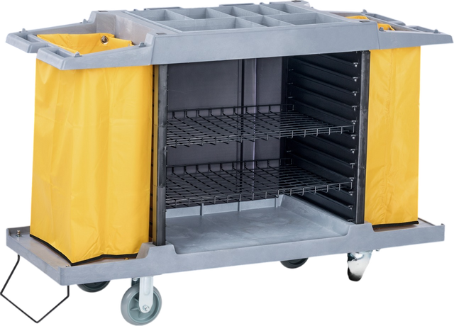 Dolphy Commercial Housekeeping Trolley – Grey
