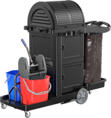Dolphy High-Capacity Closed Janitorial Station – Black