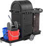 Dolphy High-Capacity Closed Janitorial Station – Black