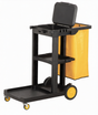 Dolphy Commercial Janitorial Cleaning Cart – Black