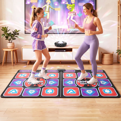 Keezi 2 player HDMI dance mat with AR camera.