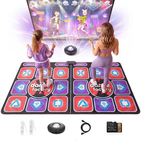 Keezi 2 player HDMI dance mat with AR camera.