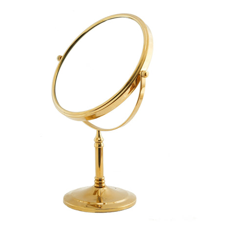 Dolphy 8-Inch Dual-Sided 5X Tabletop Magnifying Mirror – 1X/5X Magnification, 360 Swivel, Freestanding Makeup Mirror – E
