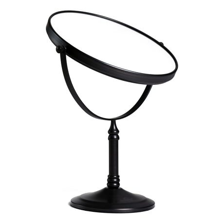 Dolphy 8-Inch Dual-Sided 5X Tabletop Magnifying Mirror – 1X/5X Magnification, 360° Swivel, Freestanding Makeup Mirror – 