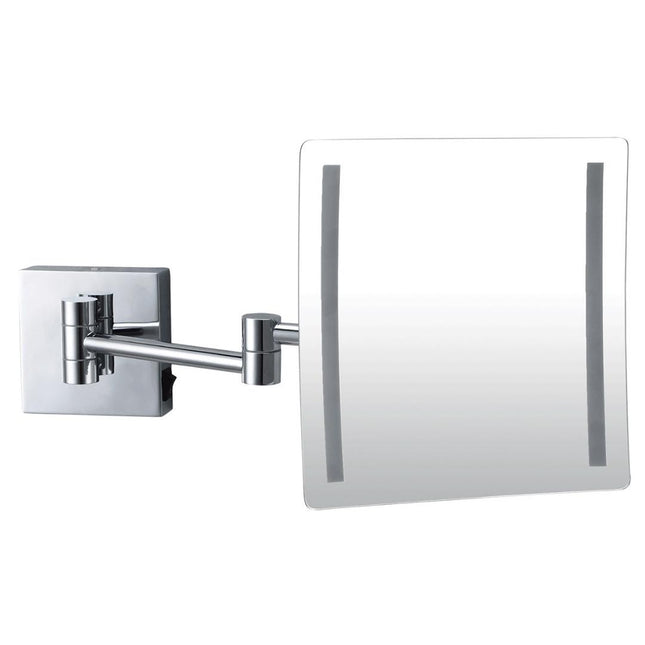 Dolphy 180° Adjustable Wall Mount 3X Magnifying Mirror - Silver
