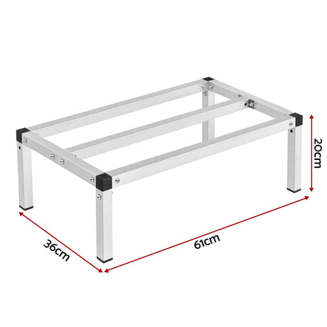 Aluminium dunnage rack, 61x36cm, heavy duty.