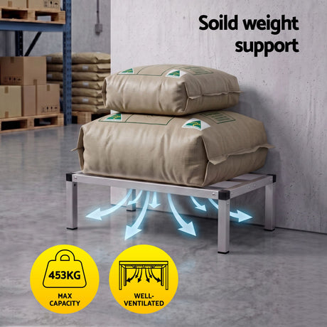 Aluminium dunnage rack, 61x36cm, heavy duty.