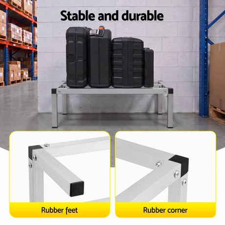 Aluminium dunnage rack, 61x36cm, heavy duty.