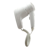 Dolphy Energy Efficient Wall Mounted Hair Dryer 1200W – White ABS Plastic, Quiet & Fast Drying, Durable Wall Mount