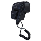 Dolphy black wall mounted hair dryer side angle