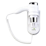 Dolphy 1875W Fast-Drying Wall Mounted Hair Dryer – White, Low Noise & Micro Switch Control