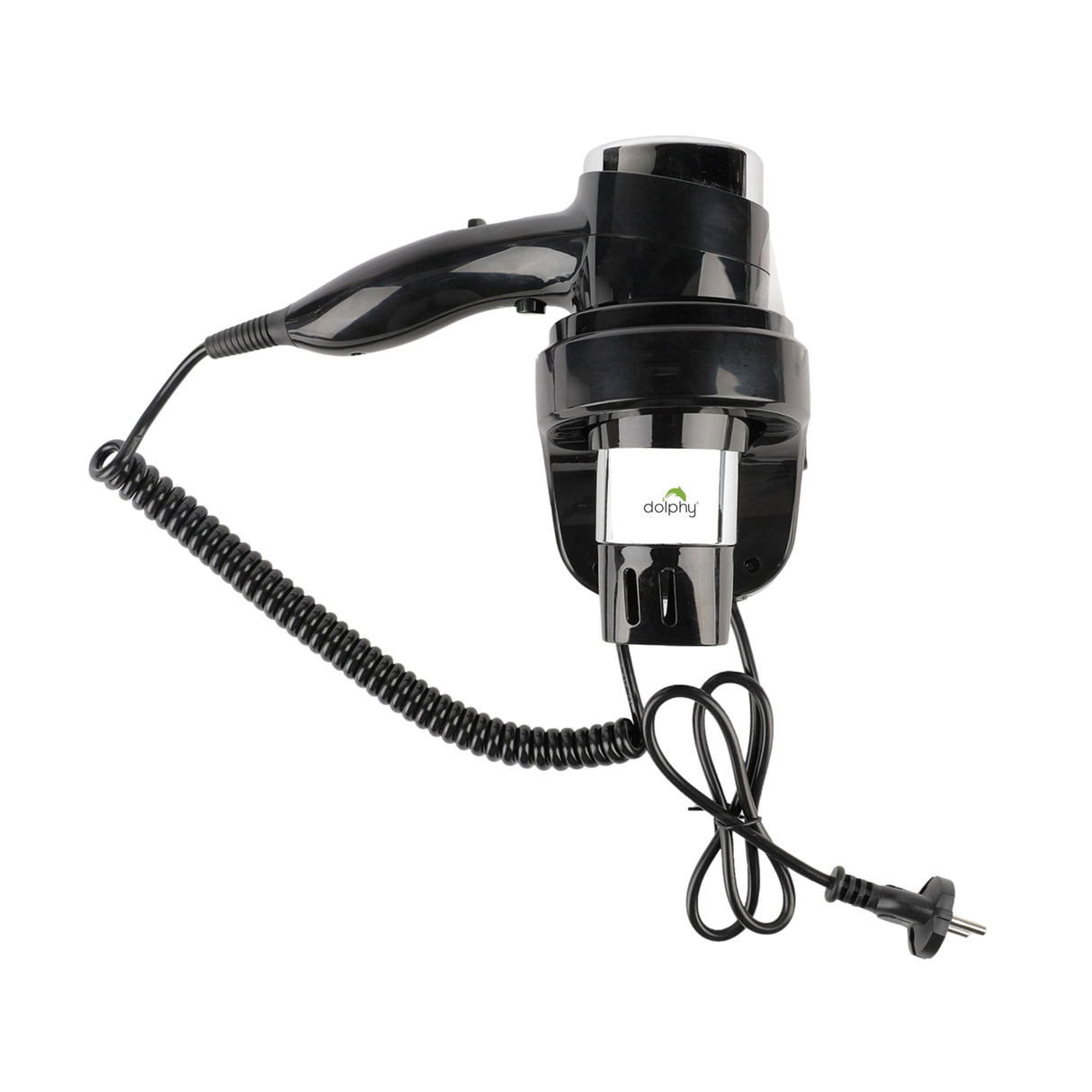 Dolphy 1600W Professional Hair Dryer – Black ABS, Cool Shot, Fast Drying