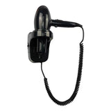 Dolphy Wall Mounted Professional Hair Dryer 1800W – Hot & Cold Air, ABS Body, Black
