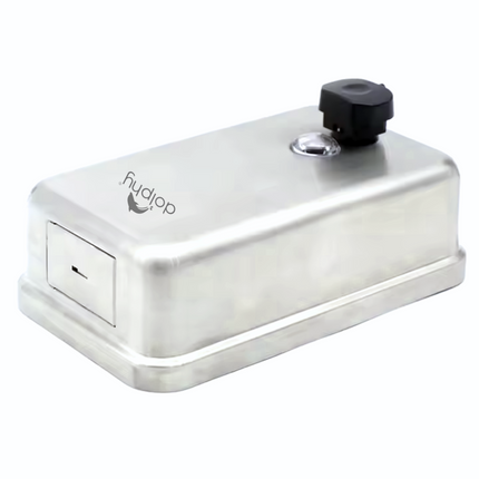 Dolphy Manual Rectangle Stainless Steel  Soap Dispenser 1100ml - Silver