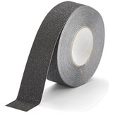 Dolphy Anti-Skid Safety Tape 25mm x 18m – Black, 60-Grit Slip-Resistant Surface, Water & Chemical Resistant Adhesive for Indoor & Outdoor Use on Stairs, Ramps & Walkways