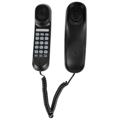 Black Wall Mountable Telephone