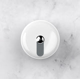 Dolphy white toilet paper dispenser, lockable.