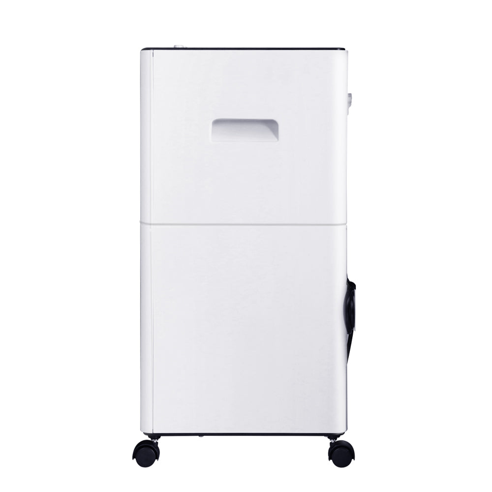 Devanti 6L evaporative air cooler, black and white