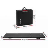 Everfit Gymnastics Mats Folding Exercise Floor Mat Portable 3 Fold Tumbling Mat Black