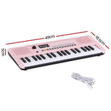 Alpha 37-Key Digital Piano Keyboard for Kids Beginners Electronic Keyboard Piano Gift Pink