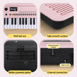 Alpha 37-Key Digital Piano Keyboard for Kids Beginners Electronic Keyboard Piano Gift Pink