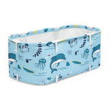 Weisshorn blue PVC inflatable cushion, 114x62cm.