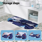 Navy blue PVC inflatable cushion, 114x62cm.