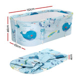 Weisshorn blue PVC inflatable cushion, 134x65cm.