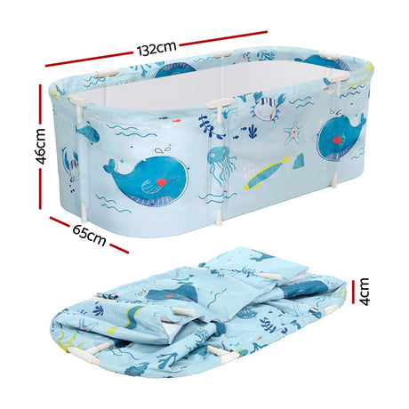 Weisshorn blue PVC inflatable cushion, 134x65cm.