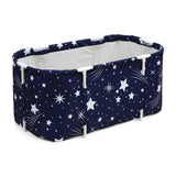 Weisshorn navy PVC inflatable cushion, 114x62cm.