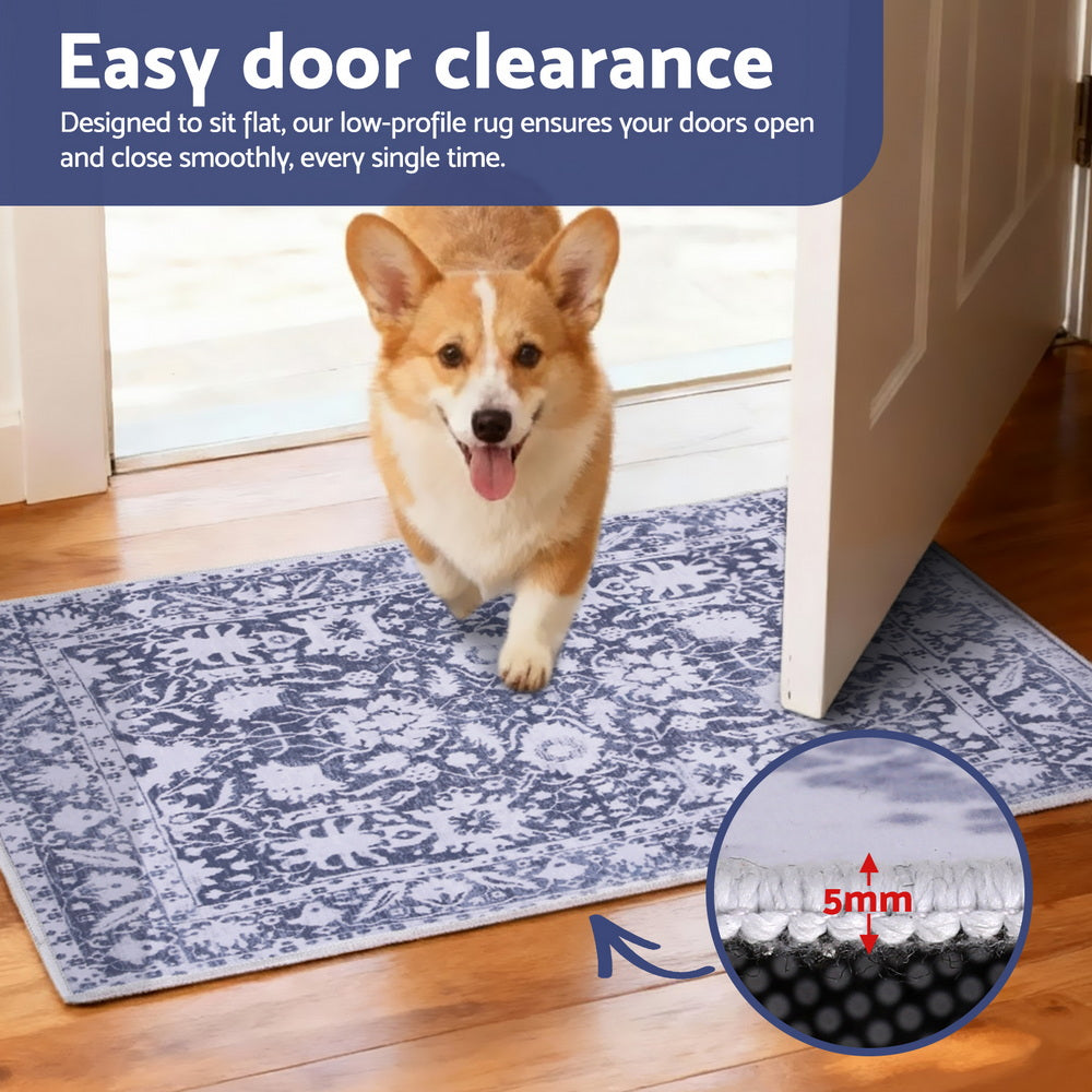 Artiss Floor Rug 50X80cm Doormat Soft Velvet Non-Slip Bath Mat Small Rug Modern