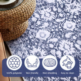 Artiss Floor Rug 50X80cm Doormat Soft Velvet Non-Slip Bath Mat Small Rug Modern