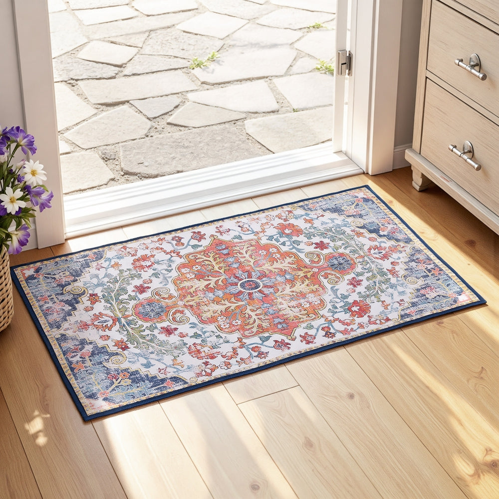 Artiss Floor Rug 50X80 Doormat Carpet Short Pile Non-Slip Entryway Mat Bohemian