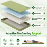 Giselle Folding Mattress Single 8cm Foldable Camping Travel Roll-Up Floor Bed.