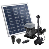 Solar pond pump, operated by remote control.