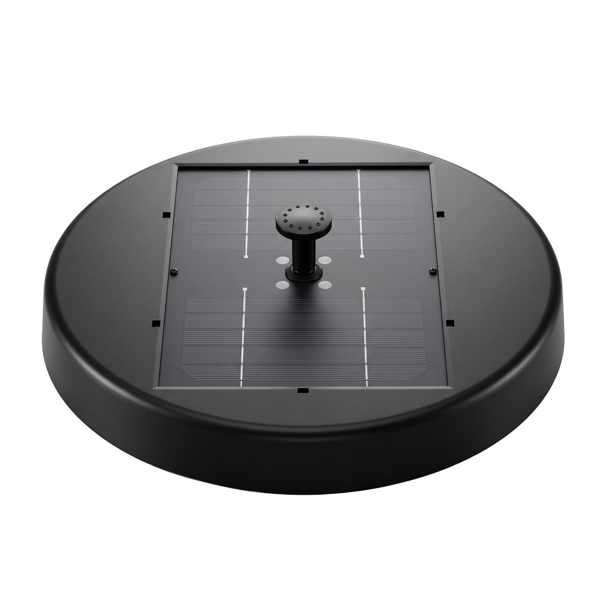 Black solar battery backup LED, 27cm, operated by remote control.