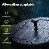Black solar battery backup LED, 27cm, operated by remote control.