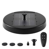 Black solar battery backup LED, 27cm, operated by remote control.