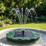 Solar fountain pumps, 31cm, operated by remote control.
