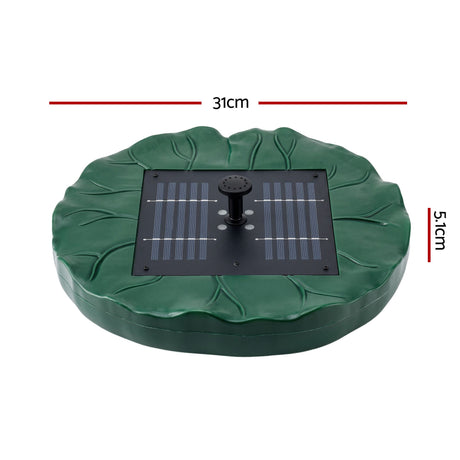 Solar fountain pumps, 31cm, operated by remote control.