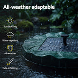 Solar fountain pumps, 31cm, operated by remote control.
