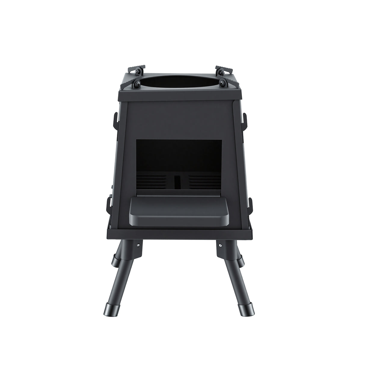 Grillz Fire Pit BBQ Portable Outdoor Fireplace Metal Camping Stove for Boiling Water, BBQ, Picnics