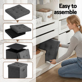 Artiss Storage Ottoman Rest Foot Stool Foldable