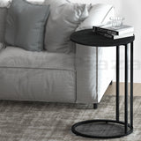 Artiss Martha black round coffee tables.