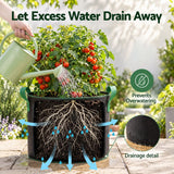 Green Fingers 20 Gallon Grow Bags 300gsm thick Aeration Fabric Pots 10 Pack.