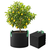 Green Fingers 20 Gallon Grow Bags 300gsm thick Aeration Fabric Pots 10 Pack.