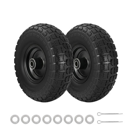 Gardeon rubber wheel, 26cm, 2pcs, double size.