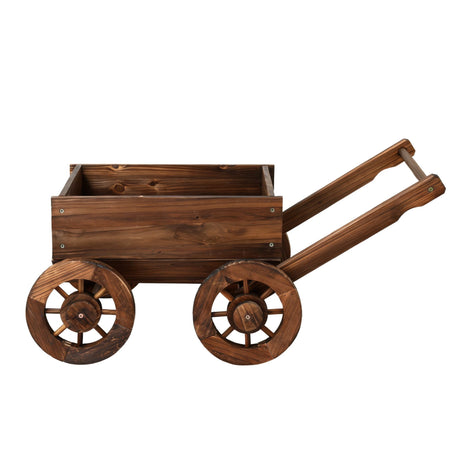 Gardeon wooden planter cart, lightweight.