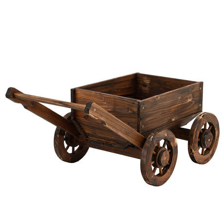 Gardeon wooden planter cart, lightweight.