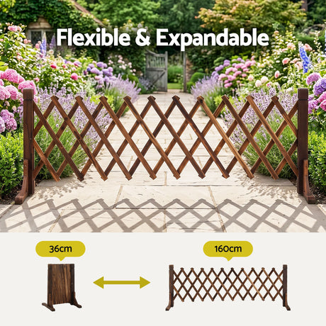 Gardeon brown wooden plant frame, 160cm.